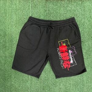 Black streetwear shorts